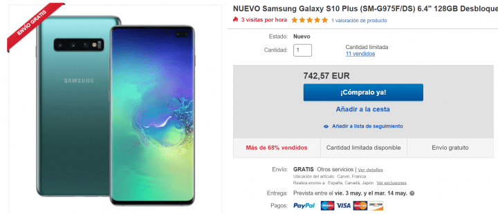 Imagen - 6 tiendas donde comprar el Samsung Galaxy S10+