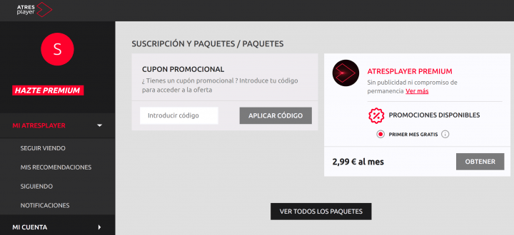 Imagen - &iquest;Cu&aacute;nto hay que pagar para eliminar los anuncios en Atresplayer?