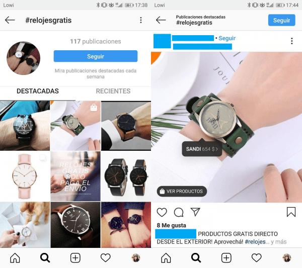 Imagen - Consigue relojes gratis por Instagram, &iquest;es una estafa?