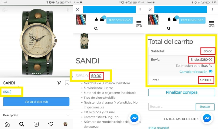 Imagen - Consigue relojes gratis por Instagram, &iquest;es una estafa?