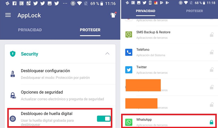 Imagen - Cómo bloquear WhatsApp con huella dactilar