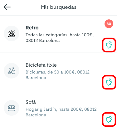 Imagen - Cómo activar las alertas de búsqueda en Wallapop