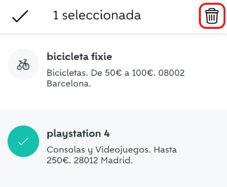 Imagen - Cómo activar las alertas de búsqueda en Wallapop