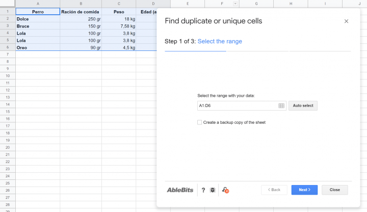Imagen - C&oacute;mo eliminar duplicados en Google Sheets