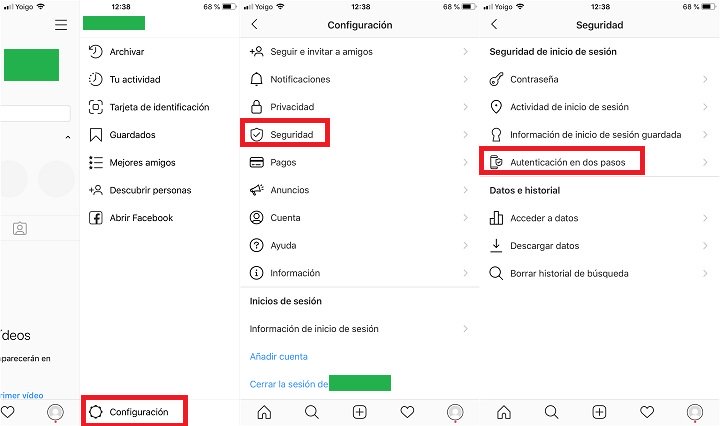 Imagen - Cómo activar la doble autenticación en Instagram