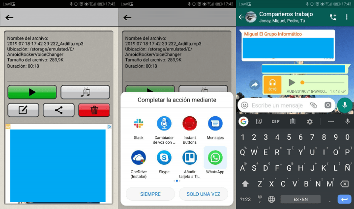 Imagen - Cómo cambiar la voz en WhatsApp