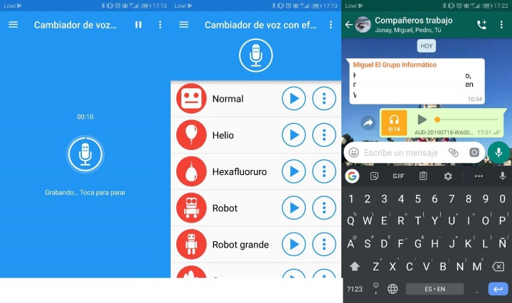 Imagen - Cómo cambiar la voz en WhatsApp