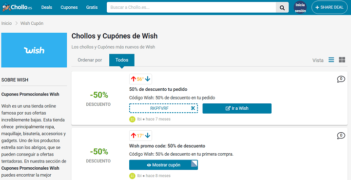 Imagen - Dónde conseguir cupones y descuentos para Wish