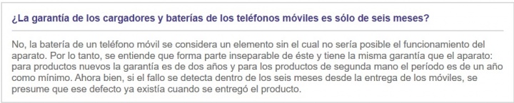 Imagen - ¿Qué garantía tiene la batería de un móvil?