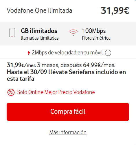 Imagen - Todo sobre las tarifas Vodafone One