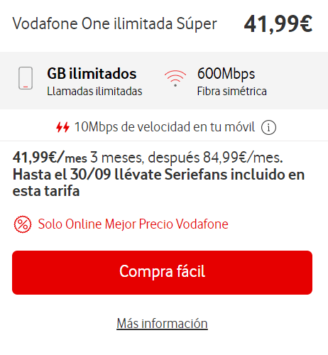 Imagen - Todo sobre las tarifas Vodafone One