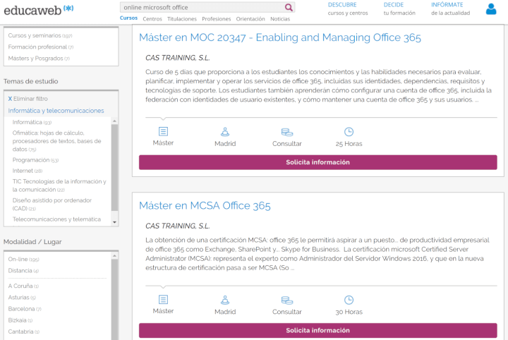 Imagen - 12 cursos de Office online