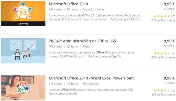 Imagen - 12 cursos de Office online