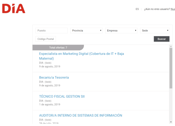 Imagen - Cómo enviar el currículum a Dia online