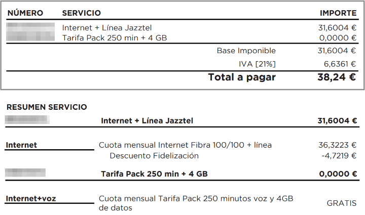 Imagen - Cómo consultar las facturas de Jazztel
