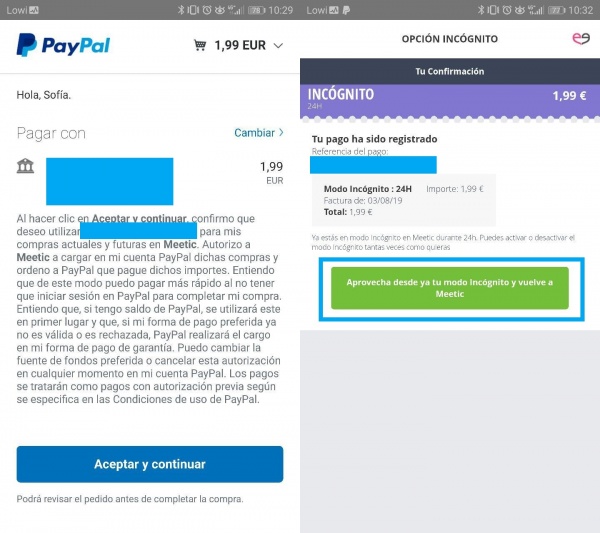Imagen - Cómo navegar en modo invisible en Meetic