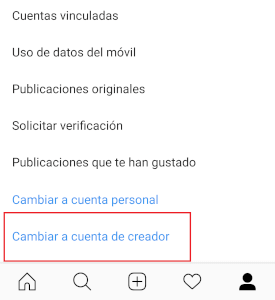 Imagen - Cómo ponerte &quot;Perfil Creador&quot; en Instagram