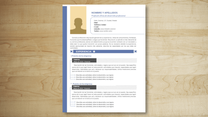 Imagen - 14 plantillas de curriculum vitae