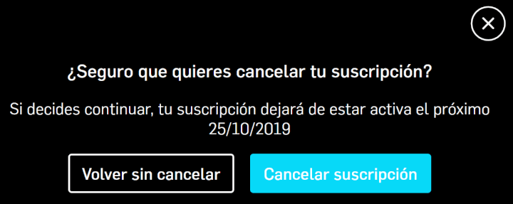 Imagen - Cómo dar de baja Mitele Plus