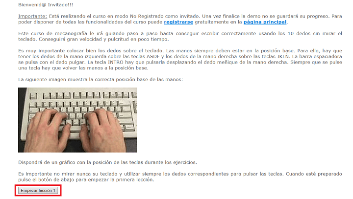 Imagen - Cursomeca, una web para aprender mecanografía gratis