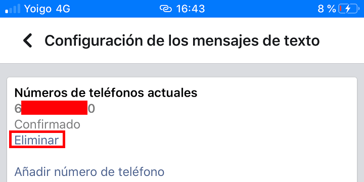 Imagen - Cómo eliminar mi número de teléfono de Facebook