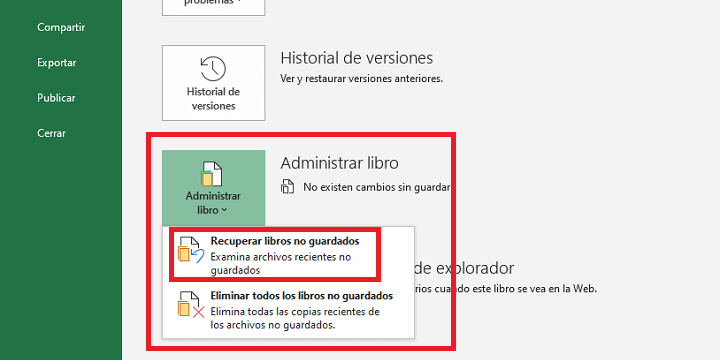 Imagen - Cómo recuperar un archivo de Excel no guardado
