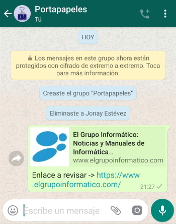 Imagen - Cómo abrir un chat &quot;contigo mismo&quot; en WhatsApp