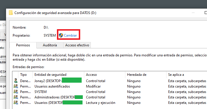 Imagen - Cómo corregir los permisos de un disco duro externo