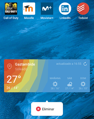 Imagen - Cómo poner el widget del tiempo