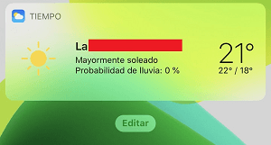 Imagen - Cómo poner el widget del tiempo