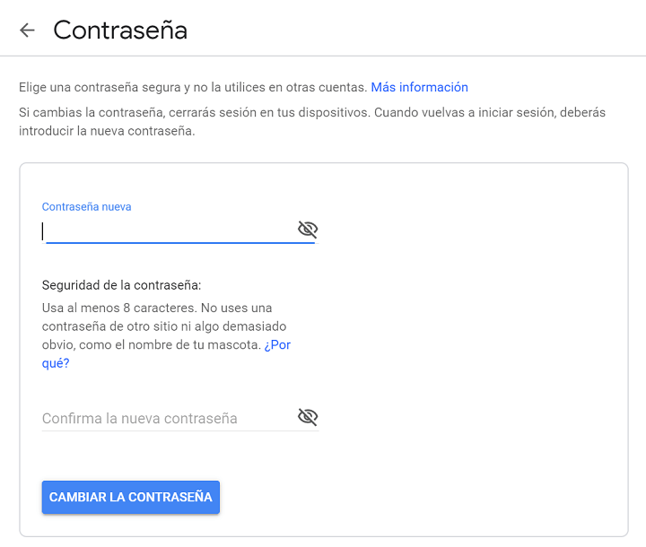 Imagen - Gmail: cómo cambiar la contraseña