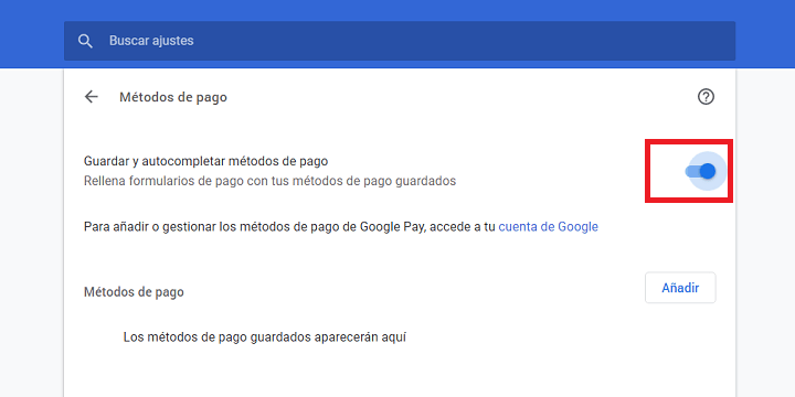 Imagen - Cómo añadir tarjetas de crédito/débito a Chrome