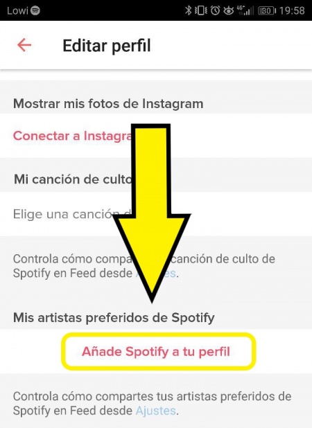 Imagen - Cómo conectar Tinder con Spotify