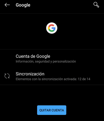 Imagen - Activar y desactivar la sincronización automática de Google