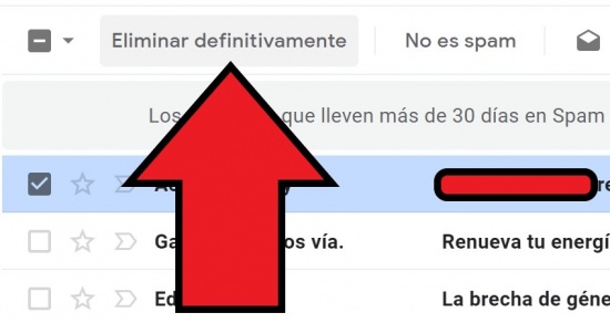 Imagen - Cómo recuperar un correo no deseado en Gmail