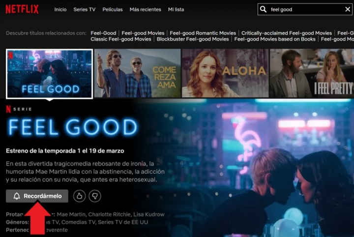 Imagen - Cómo poner un recordatorio en Netflix