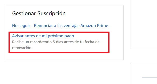 Imagen - Cómo evitar la renovación de Amazon Prime