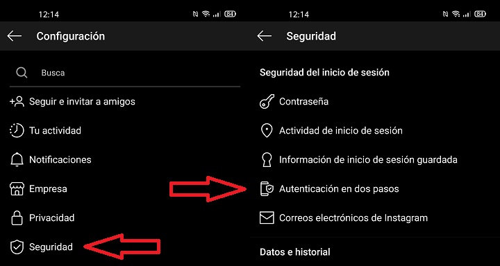 Imagen - Cómo activar la verificación en dos pasos en Instagram