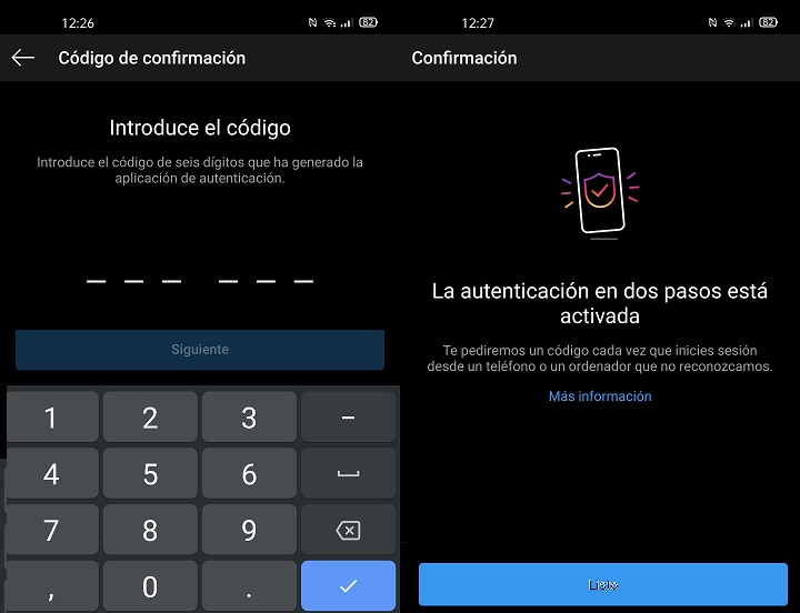 Imagen - Cómo activar la verificación en dos pasos en Instagram