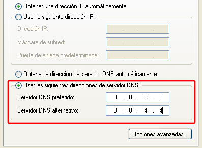 Imagen - Cambiar DNS en Windows XP