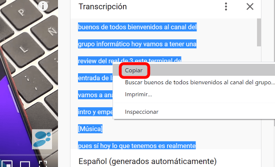 Imagen - Cómo transcribir el audio de un vídeo a texto