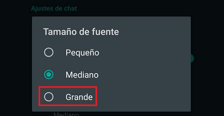 Imagen - Cómo hacer la letra más grande en WhatsApp
