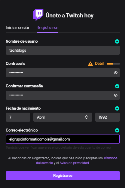 Imagen - Twitch: cómo iniciar sesión