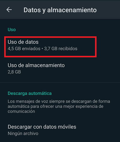 Imagen - Cómo ver estadísticas de las conversaciones en WhatsApp