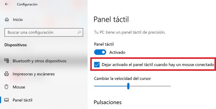 Imagen - Cómo deshabilitar el touchpad en Windows 10 al conectar un ratón
