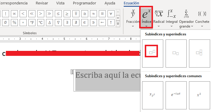 Imagen - Cómo escribir al cuadrado en Word