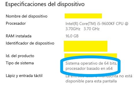 Imagen - Cómo saber de cuantos bits es mi Windows