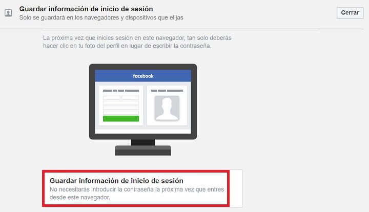 Imagen - Cómo iniciar sesión en Facebook automáticamente