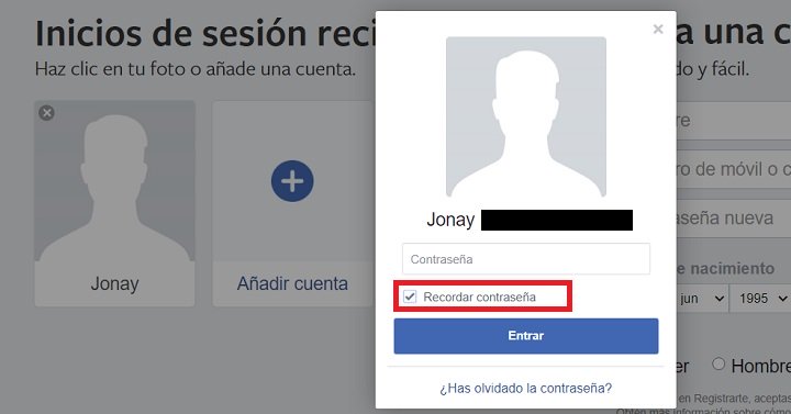 Imagen - Cómo iniciar sesión en Facebook automáticamente