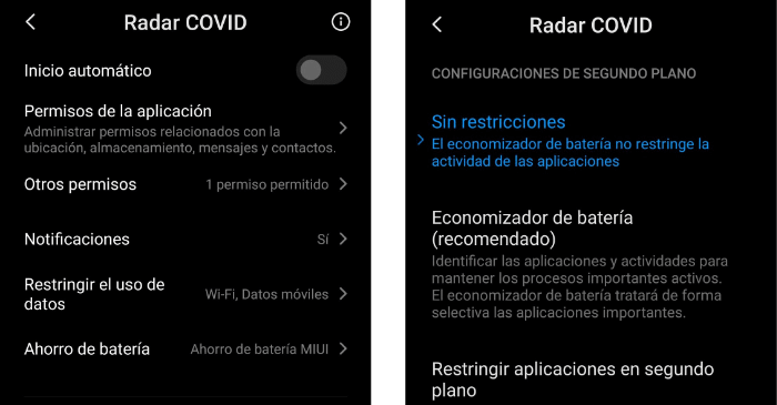 Imagen - Solución a Radar Covid: &quot;App can't function properly&quot;